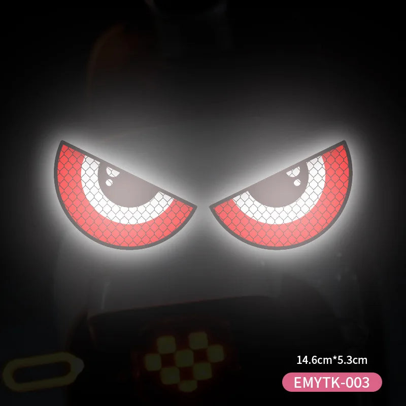 Demon Eyes Reflective Sticker for Bicycle 