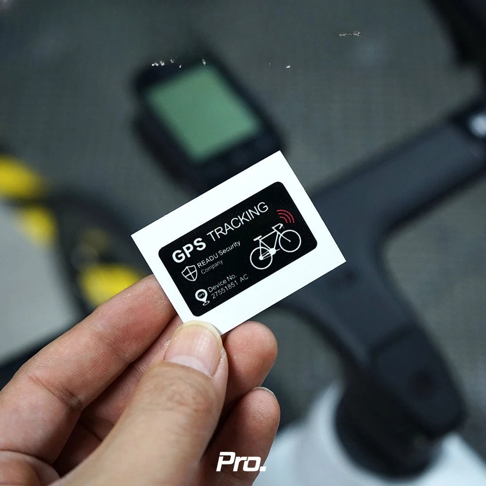 GPS Security Warning Bicycle Stickers