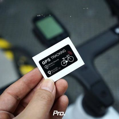 GPS Security Warning Bicycle Stickers