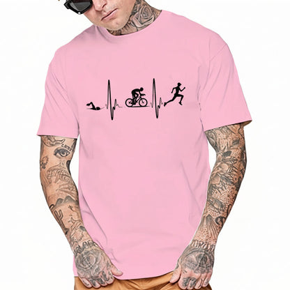 Chemise en coton Triathlon Heartbeat 