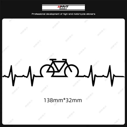 Adesivi per biciclette con battito cardiaco 