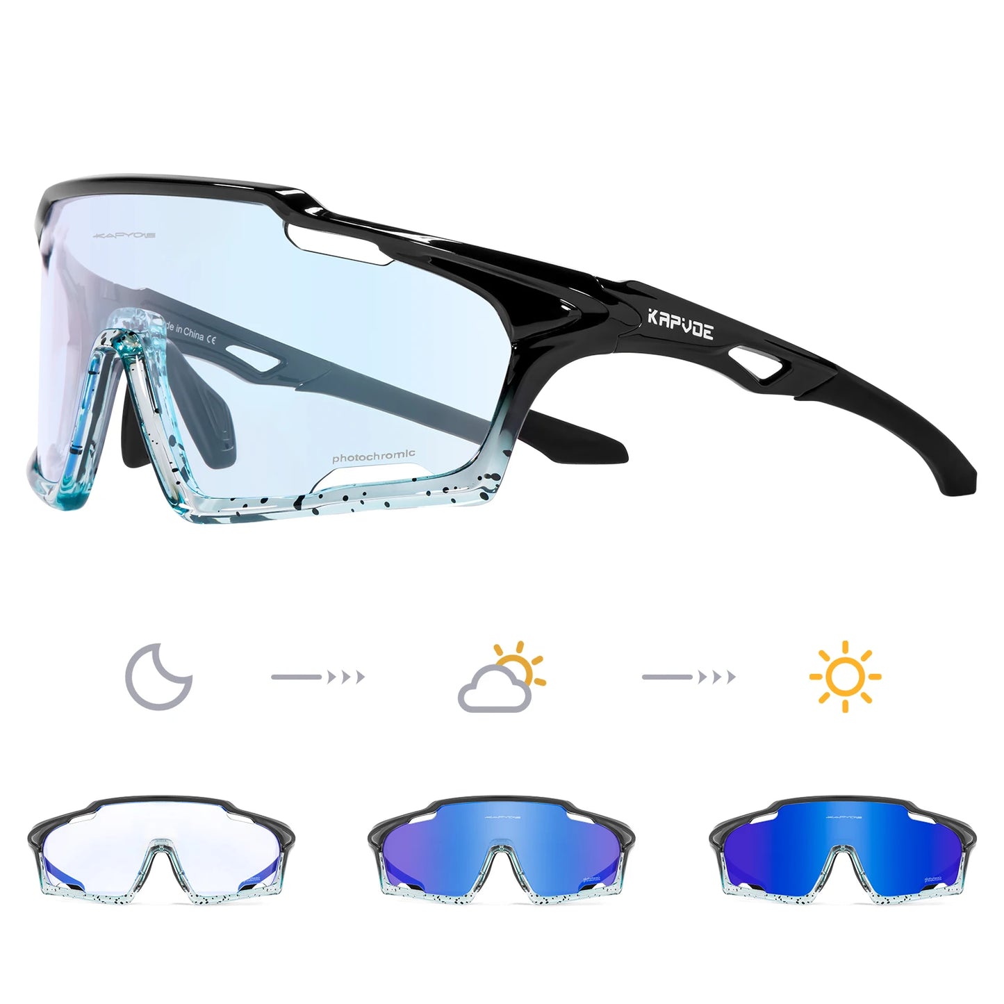 Light-Adaptive Cycling Glasses