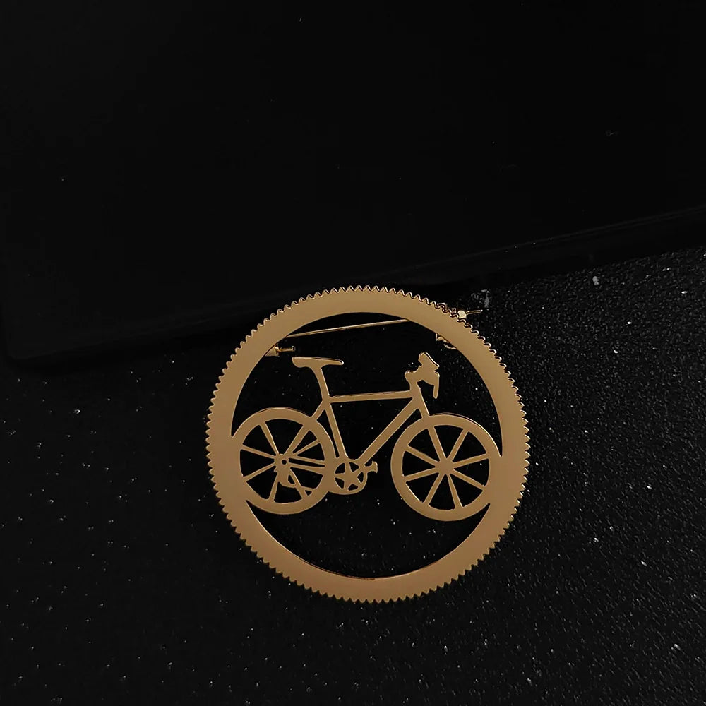 Fashion Bicycle Shape Brooch Men 