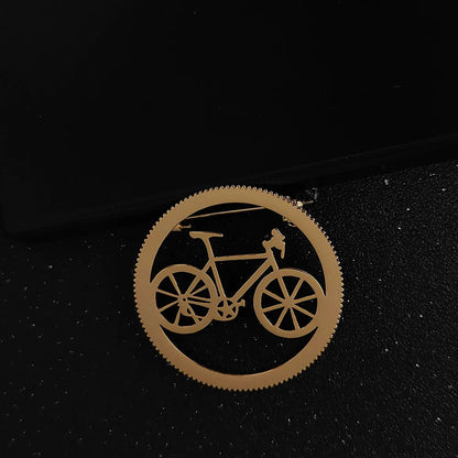 Fashion Bicycle Shape Brooch Men 