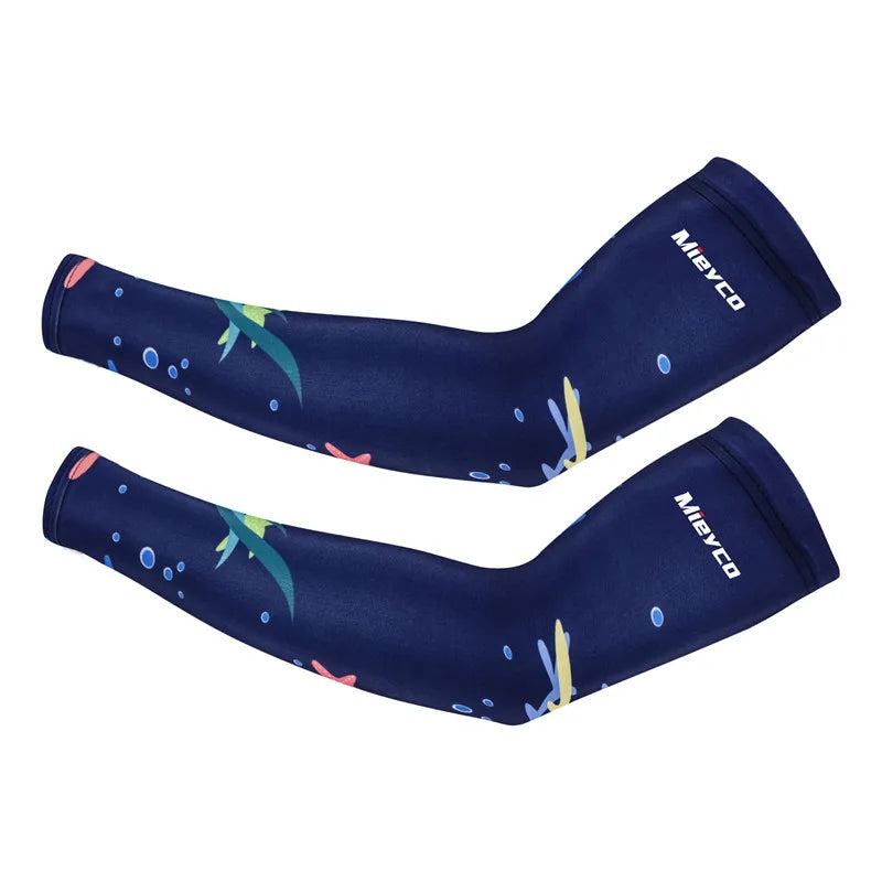 UV Protection Cycling Arm Sleeves – Breathable Ice Silk, Unisex