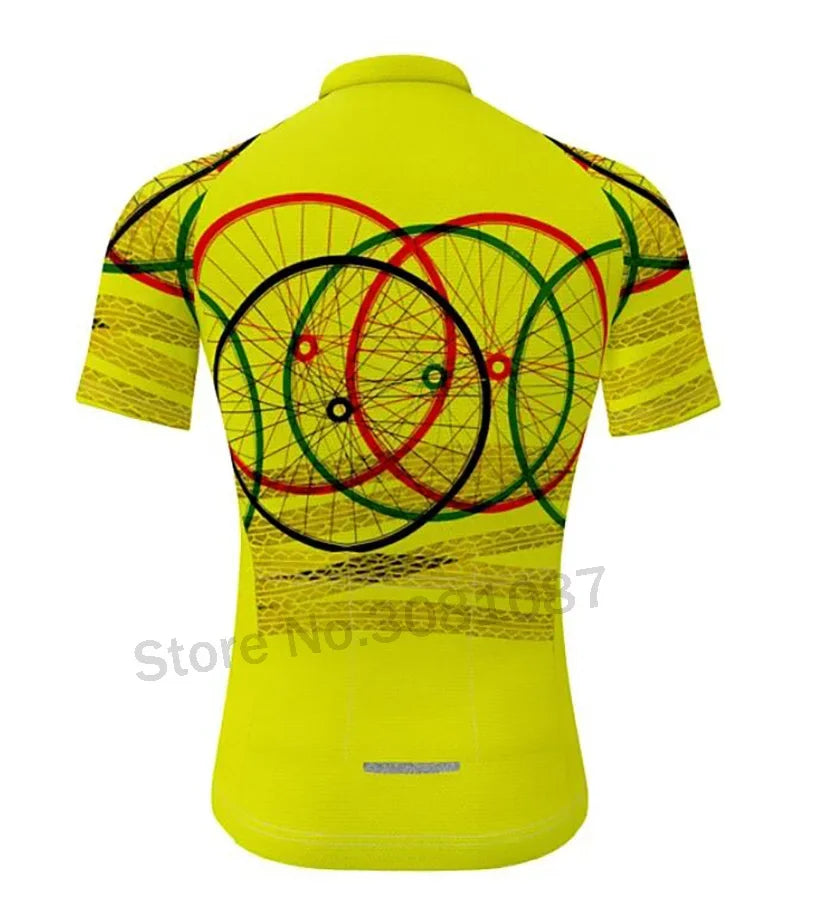 Men’s Short Sleeve Cycling Jersey – Quick Dry MTB & Road Bike Shirt