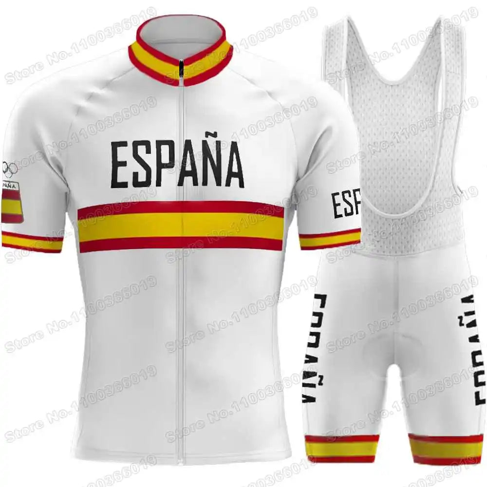Camisola Nacional de Ciclismo MTB da Espanha 