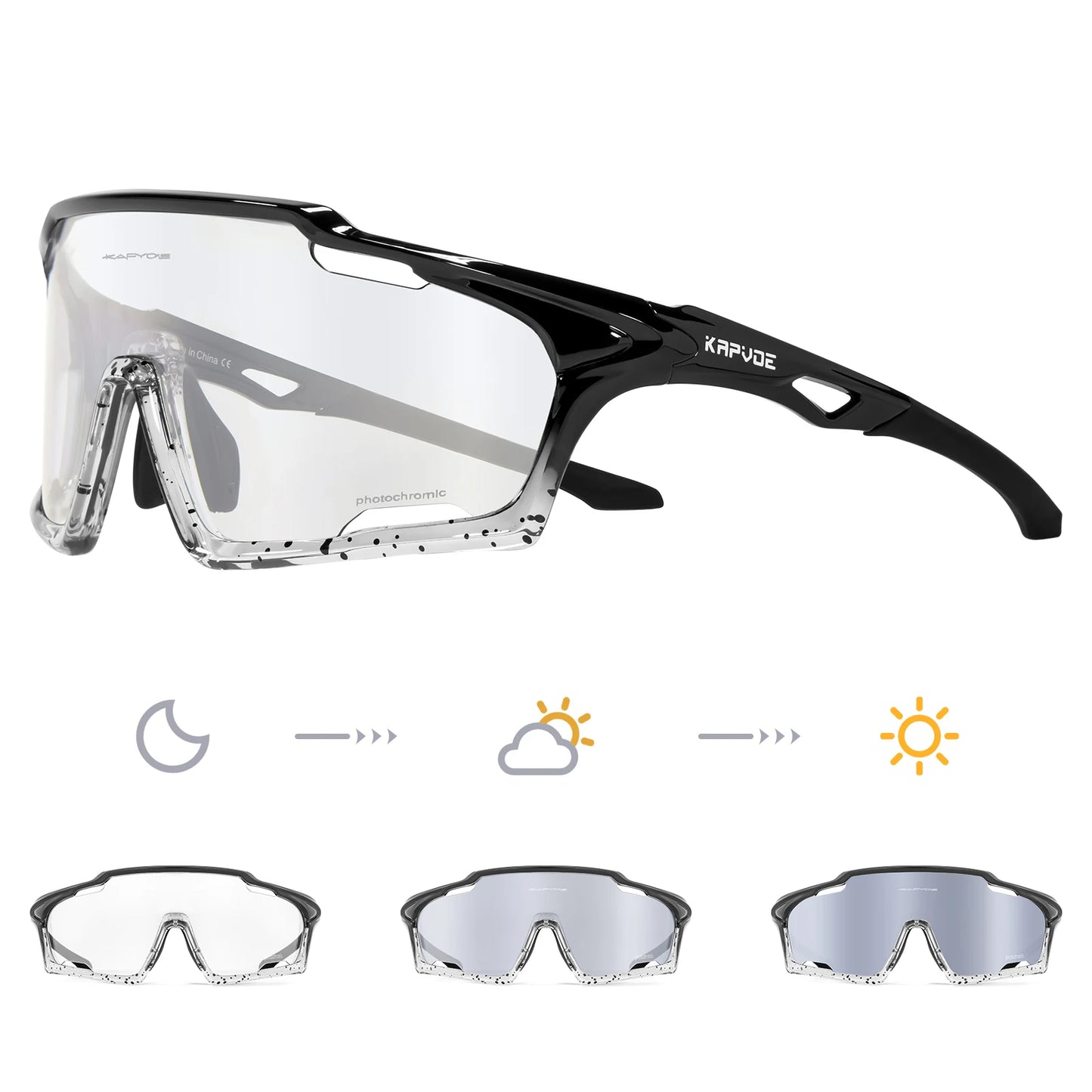 Light-Adaptive Cycling Glasses