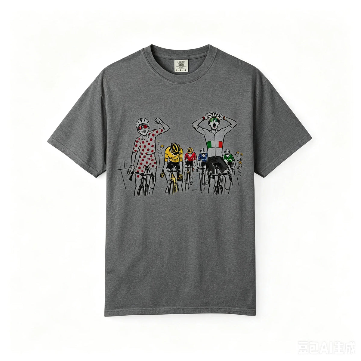 Tour de France 2026 Cycling Graphic Tee – Oversized Fit
