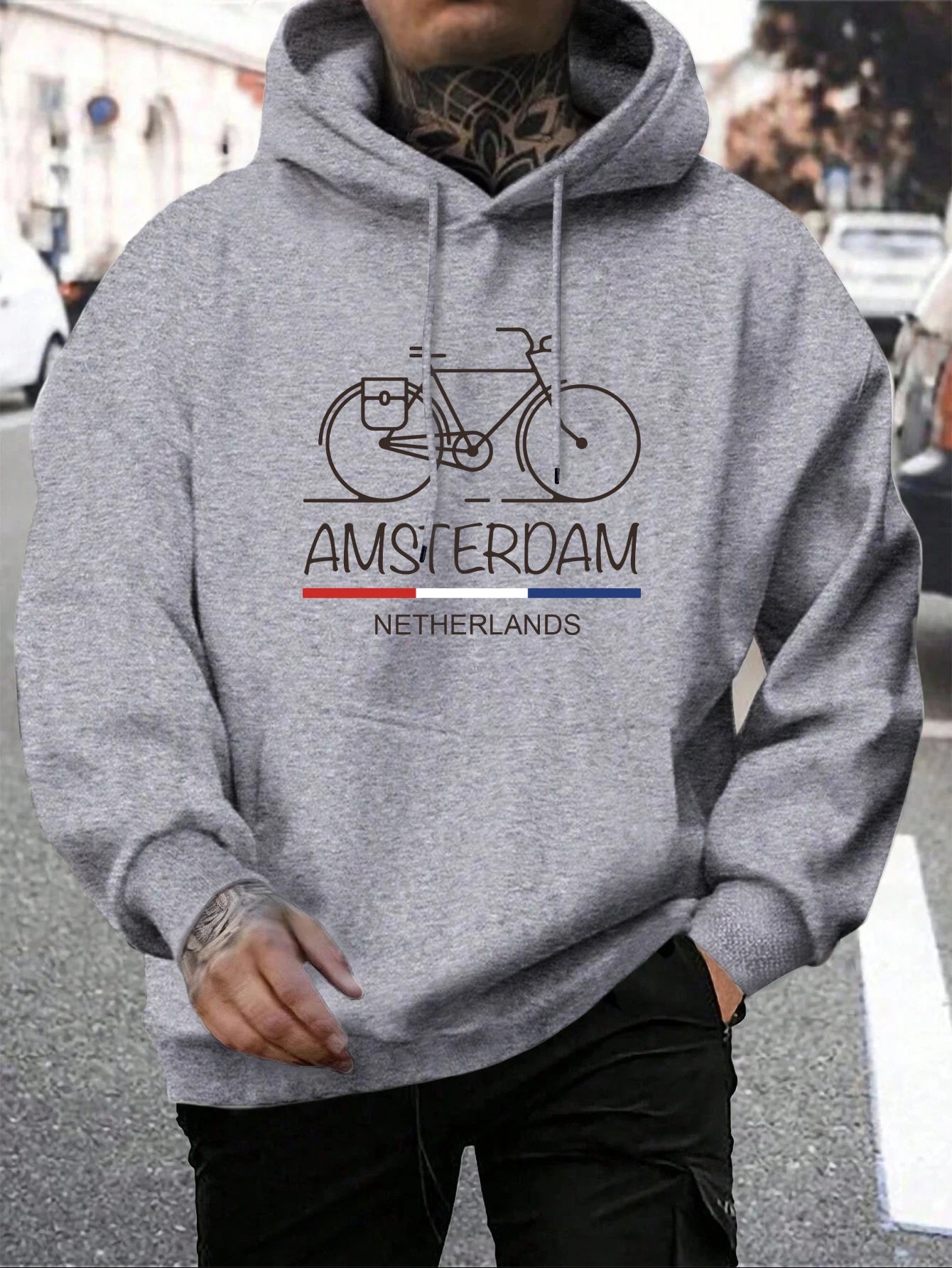Netherlands Bike Pullover Hoodie 