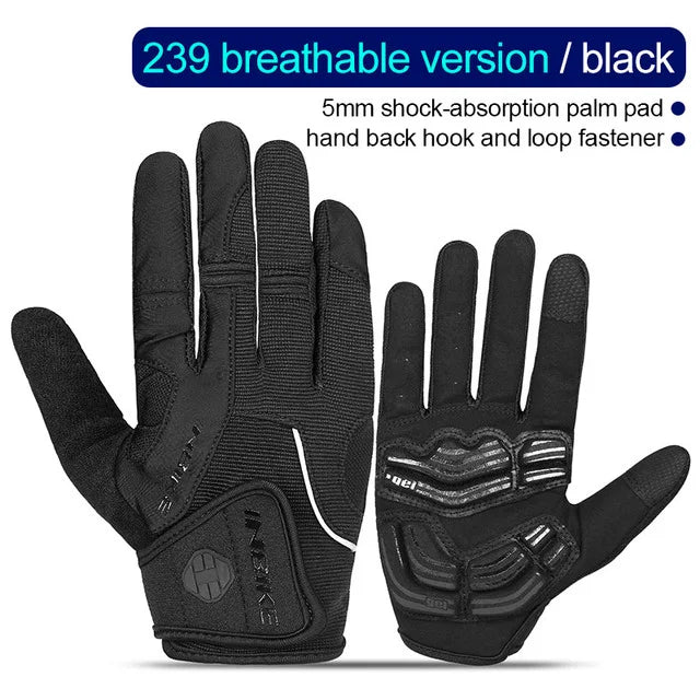 Vollfinger gepolsterte Radsporthandschuhe