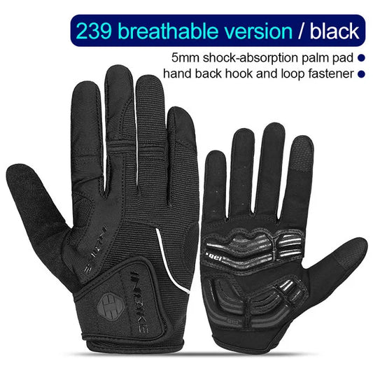 Vollfinger gepolsterte Radsporthandschuhe