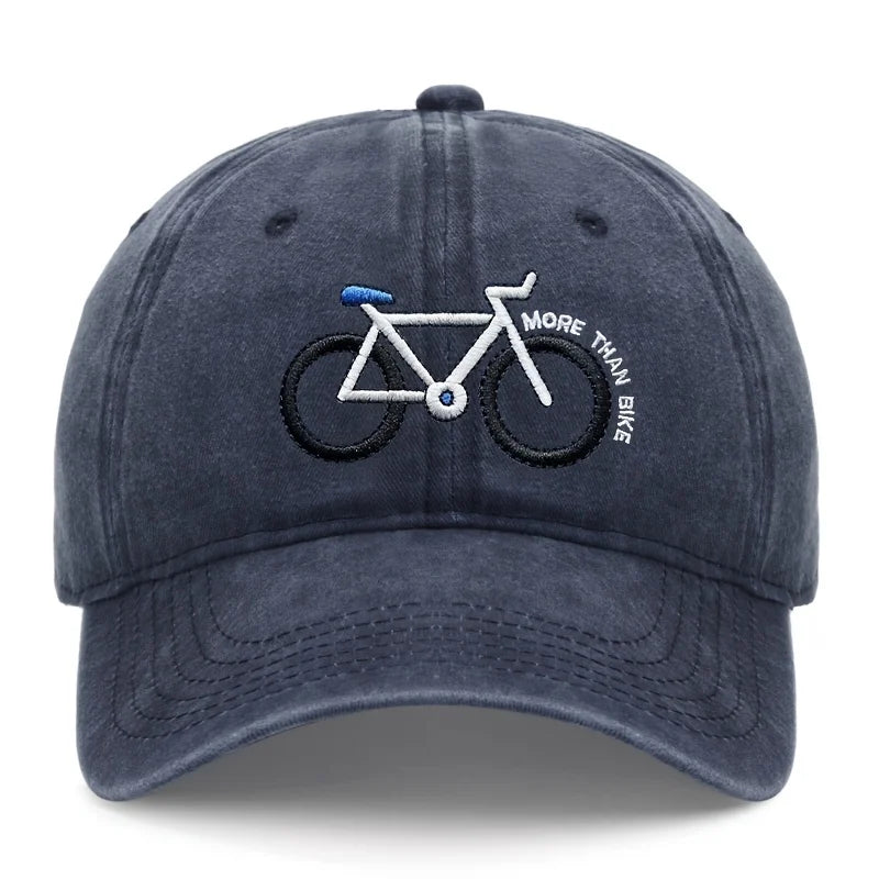 Bicycle Embroidered Baseball Cap – Unisex Adjustable Dad Hat for Cyclists