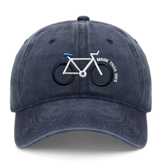 Bicycle Embroidered Baseball Cap – Unisex Adjustable Dad Hat for Cyclists