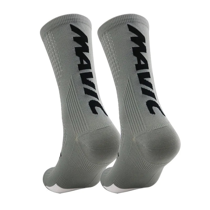 Compression Cycling Socks – Mid Tube, Polyester-Nylon Blend, 8 Colors (Size 37–44)