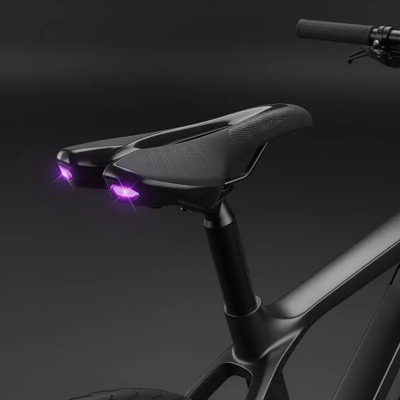 Bike Seat with Built-In USB Rear Light – Ergonomic MTB Saddle