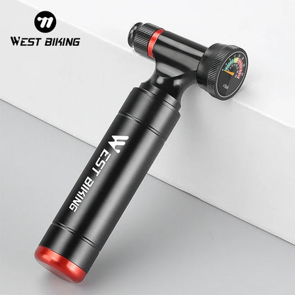 Compact CO2 Bike Inflator with Pressure Gauge