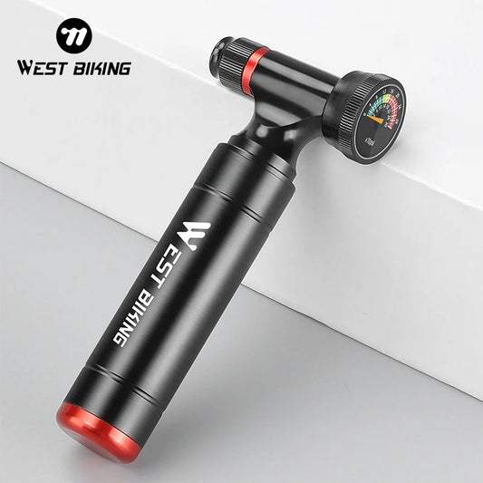 Compact CO2 Bike Inflator with Pressure Gauge