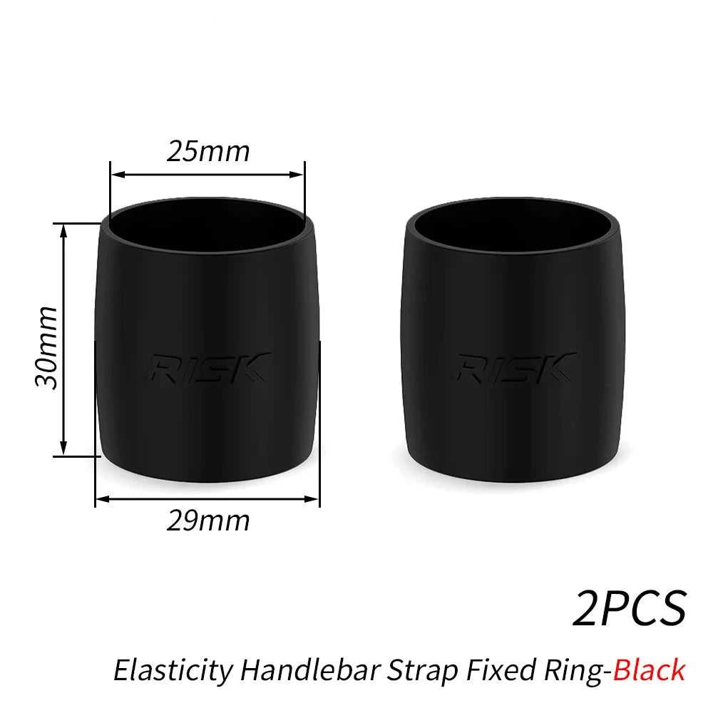 Road Bike Handlebar Tape Fixing Rings – Silicone End Loops (2pcs)