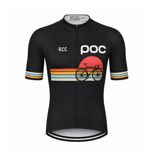 Men’s Short-Sleeve Cycling Jersey – Full-Zip, Quick-Dry MTB & Road Bike Top