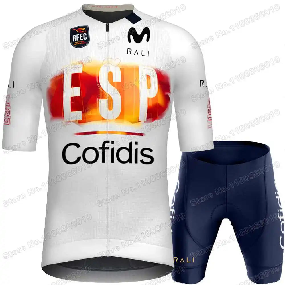 Camisola Nacional de Ciclismo MTB da Espanha 